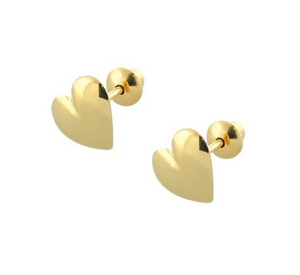 Brincos de Coração de Ouro: Amor e Encanto em Pequenos Detalh